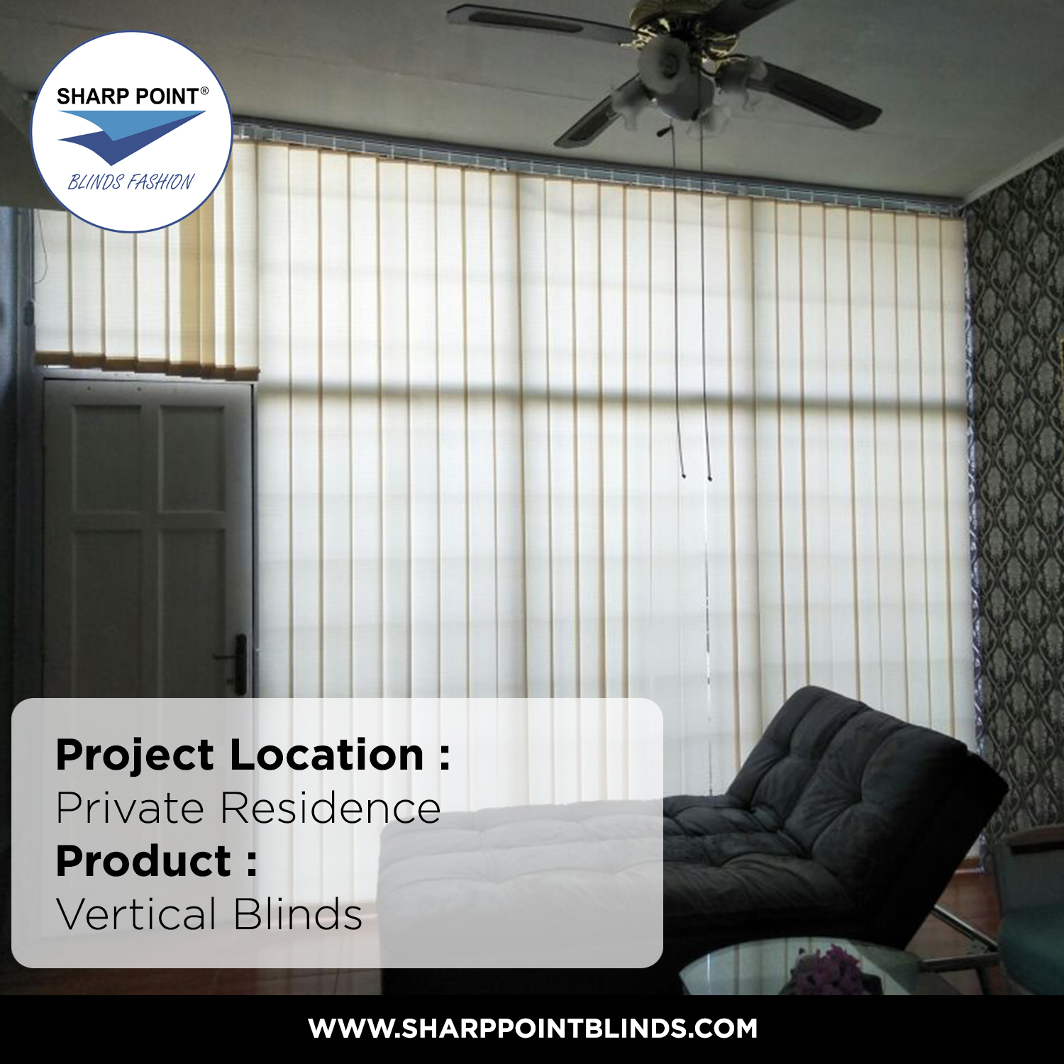 Vertical Blinds Transparan